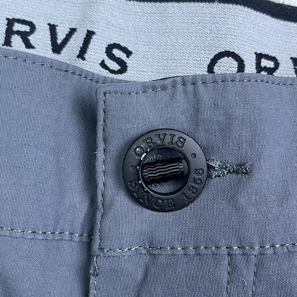 Orvis Tech Pants Mens 40 Hiking Nylon Stretch Water Repellent Gray 5 Pocket - Picture 5 of 11